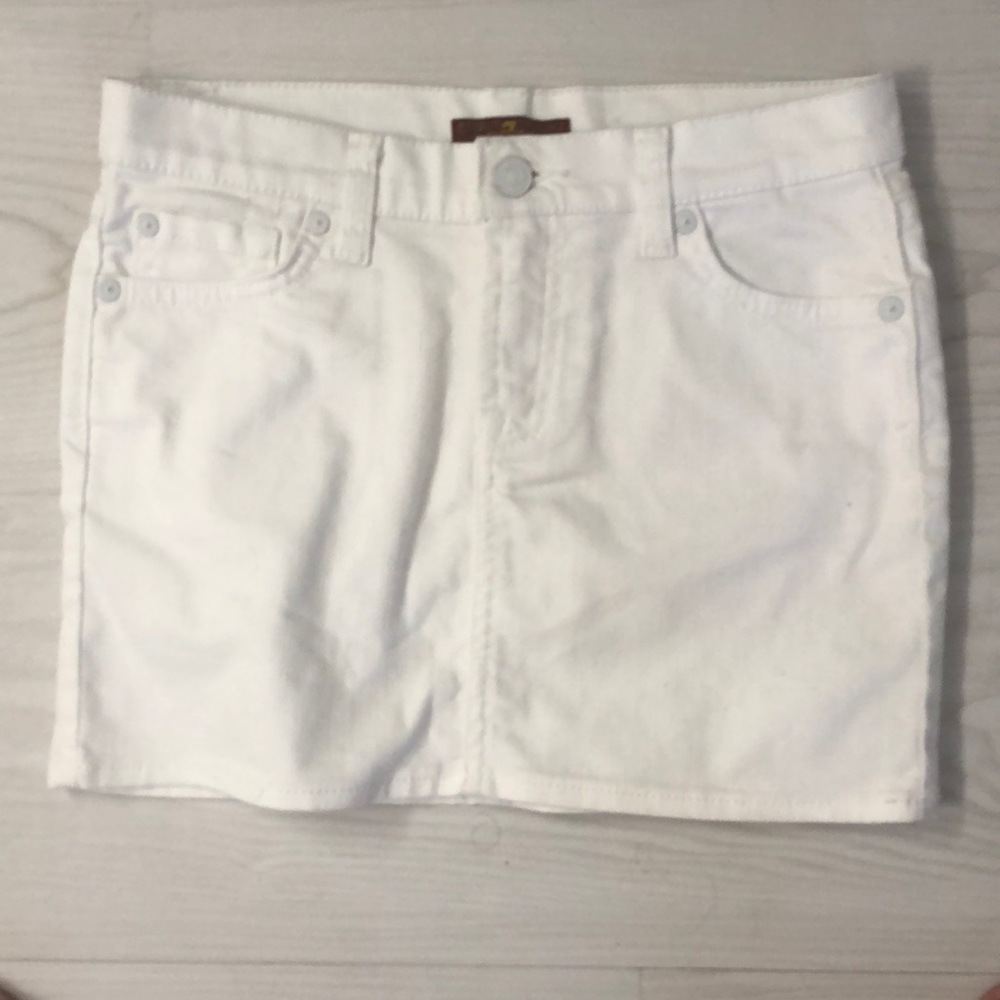7 for all mankind Jean Mini Skirt